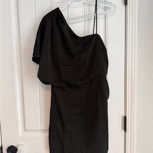 TCEC One-Shoulder Black Dress